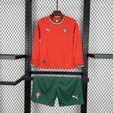 Portugal 2025/26 Home Long Sleeves Kids Kit