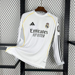 25-26 Real Madrid Home Long Sleeves Jersey