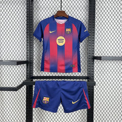 Barcelona 2025/26 Home Kids Kit
