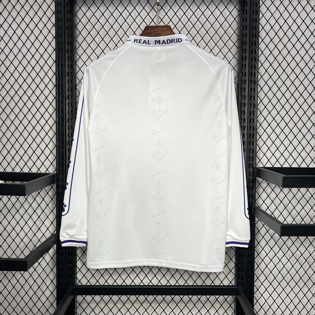 Real Madrid 1994/96 Home Long Sleeve Retro