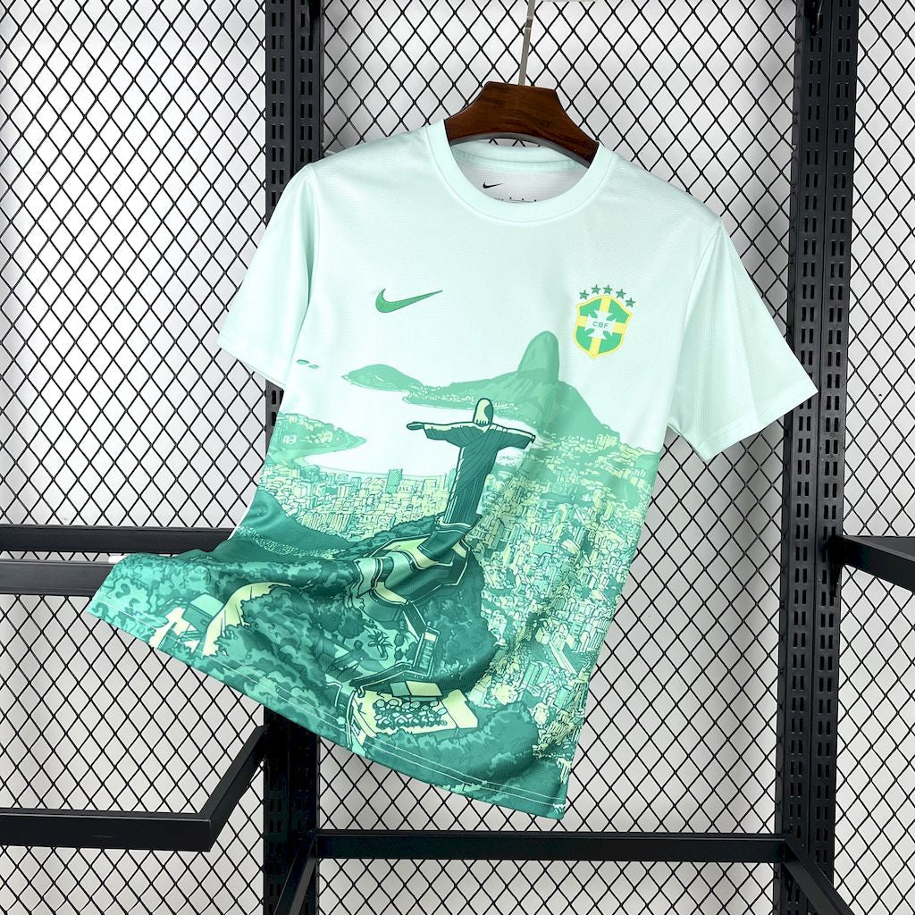 Brazil 2025/26 Green and white Jersey