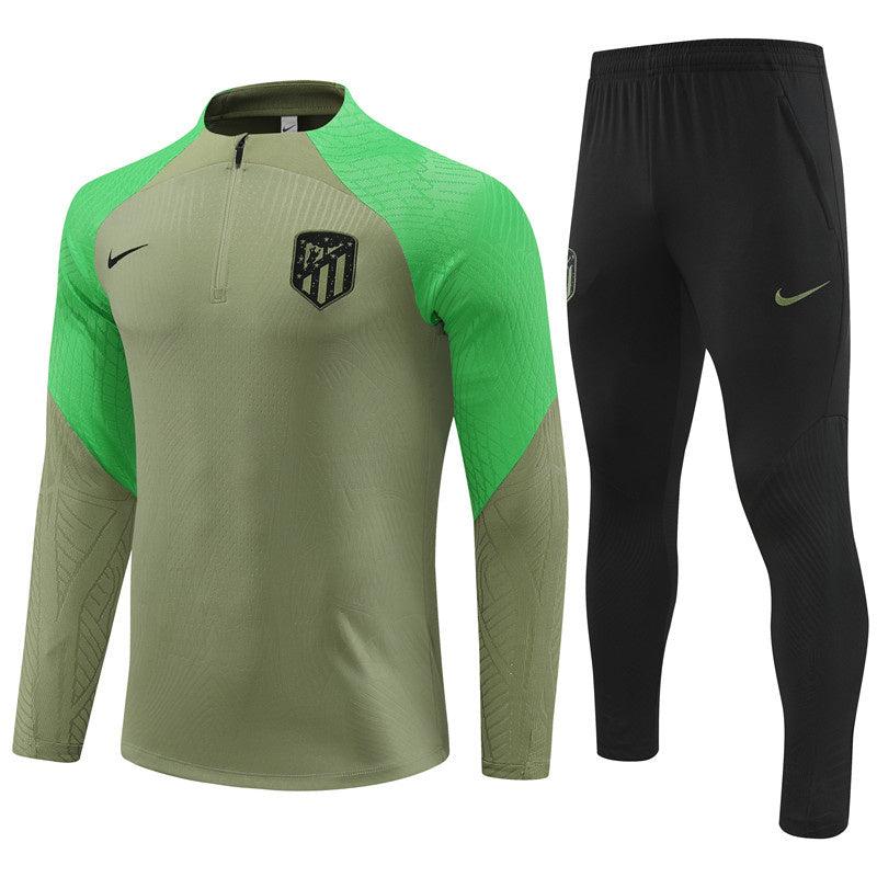 23-24 Atletico Madrid Long Sleeve Kits Zipper