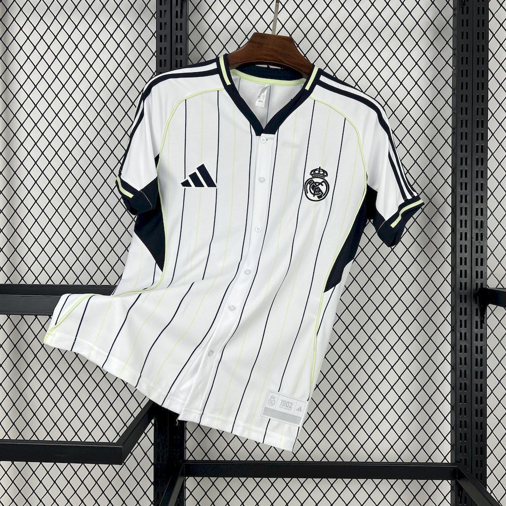 25-26 Real Madrid Baseball Shirt Soccer Apparels