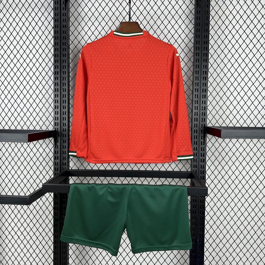 Portugal 2025/26 Home Long Sleeves Kids Kit