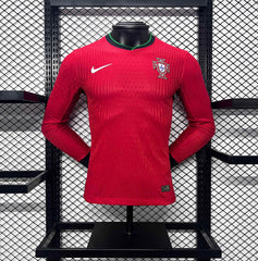 2024 Portugal Home Long Sleeve Kit Player Version Shirt