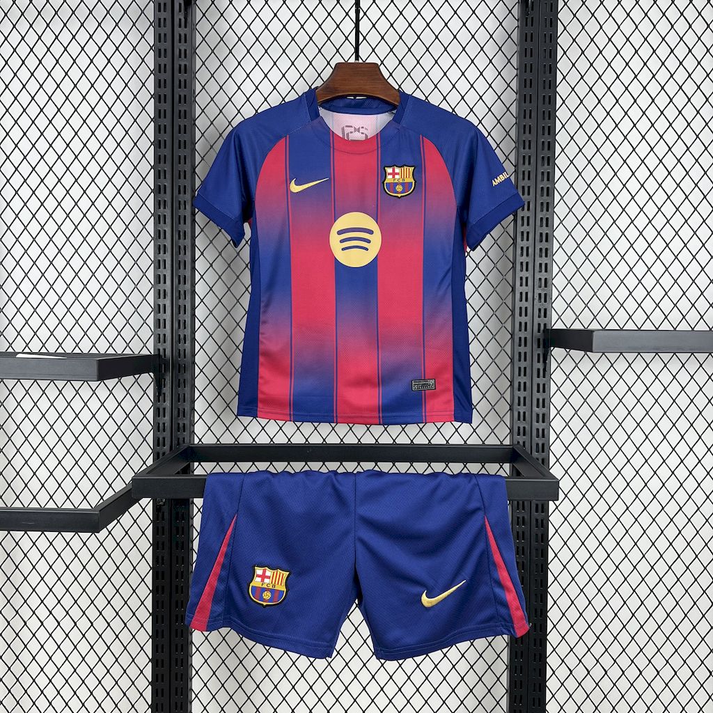 Barcelona 2025/26 Home Kids Kit